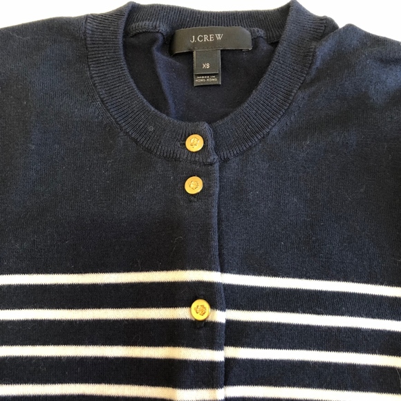 J.crew Jackie Cardigan, 3/4 sleeve, gold buttons - Picture 3 of 6